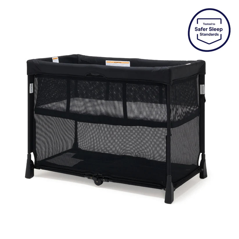 Baby Bjorn Travel Cot In Black Mesh Metro Baby