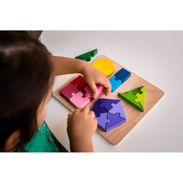 Jigsaw Shape Fraction Puzzle
