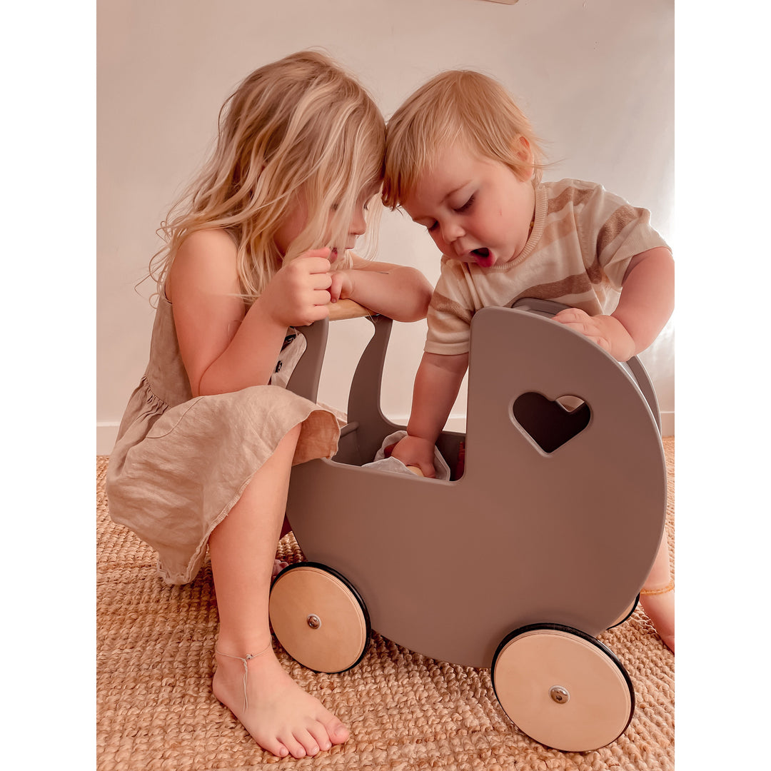 Classic Doll Pram In Sweet Love Heart Design Shop Online