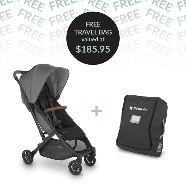 Pram that folds into top a bag