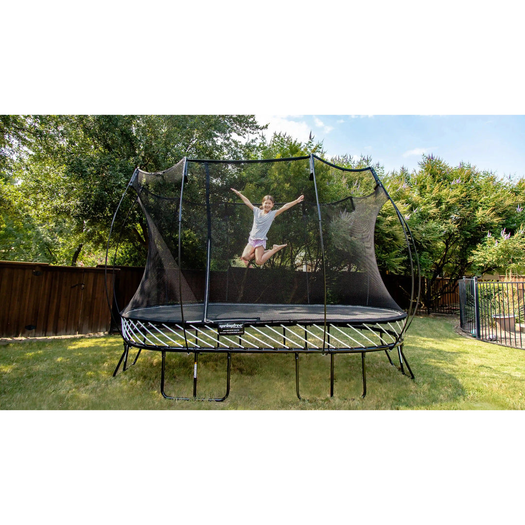 Large Oval Trampoline Outdoor Fun Fitness Equipment