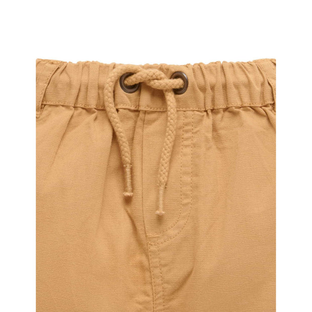Linen Blend Shorts - Argan