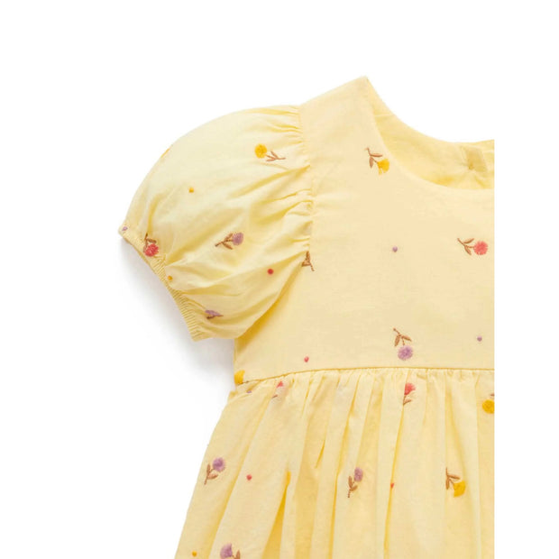 Floral Embroidered Dress - Tufted Floral Broderie
