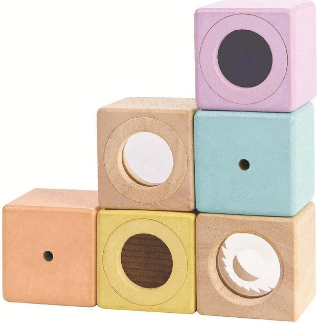 Sensory Blocks Set of 6 - Pastel