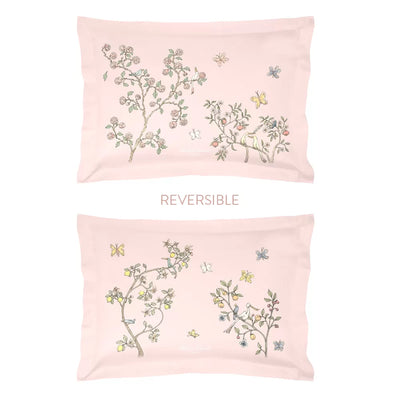 Single Bed Pillow Cover – In Bloom Pink