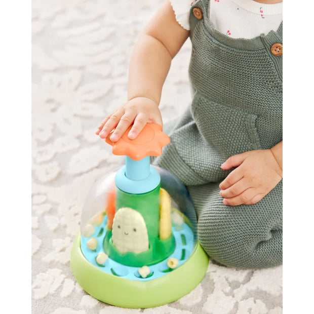 Farmstand Push & Spin Baby Toy