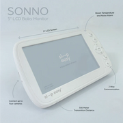 SLEEP EASY RAD505 Sonno 5''12.7cm Crystal Clear Baby Monitor