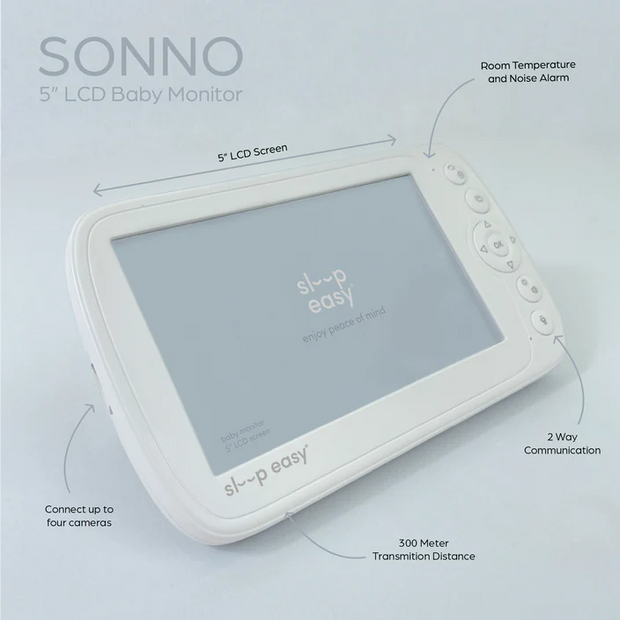 SLEEP EASY RAD505 Sonno 5''12.7cm Crystal Clear Baby Monitor