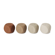 Sana Silicone Dice 4 pack - Brown Color Mix