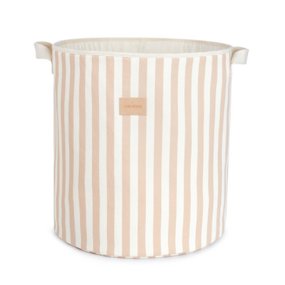 Odeon Toy Bag -  Taupe Stripes/Natural
