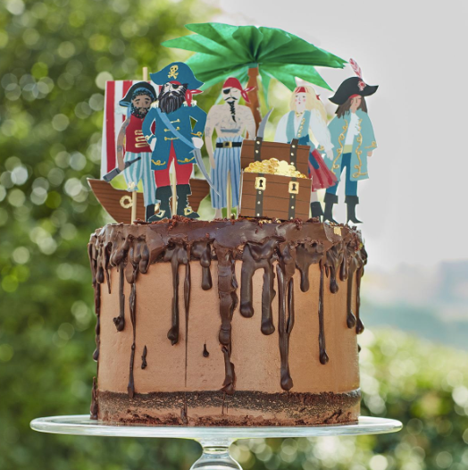 Pirates & Palm Tree Cake Toppers