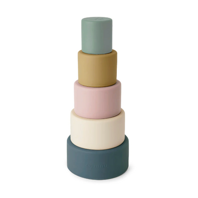 Vanja Silicone Stacking Tower VARIOUS COLOURS
