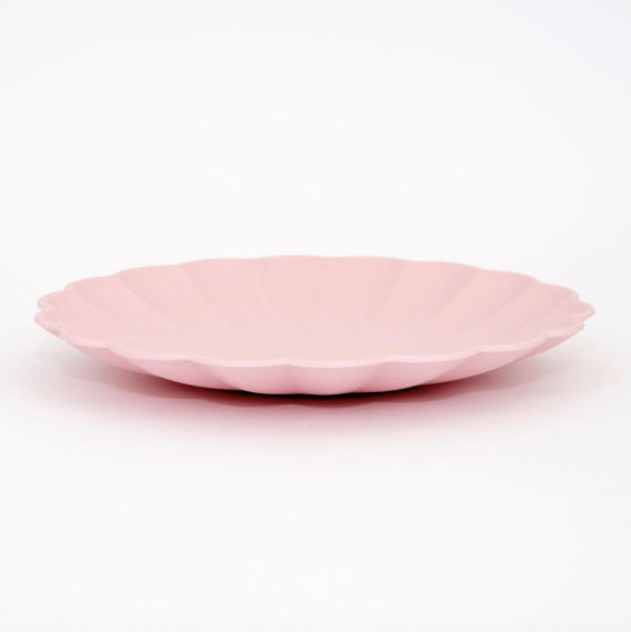 Pink Reusable Bamboo Plates