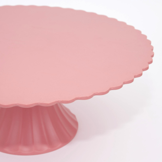 Reusable Bamboo Cake Stand - Pink