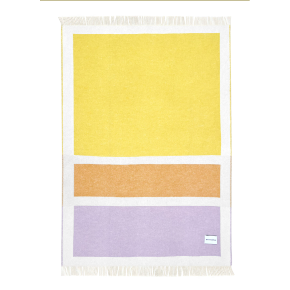 Colorblock Blanket No.1 - Purple