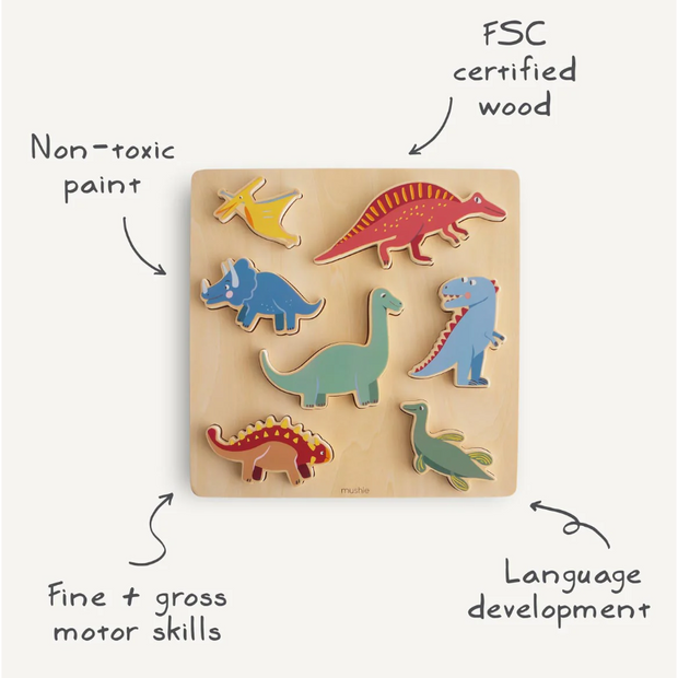 Dino Wooden Puzzle