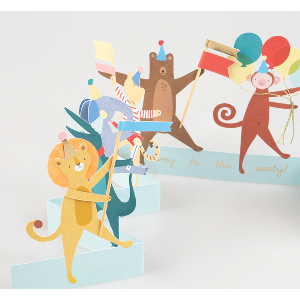Animal Parade Birthday Card