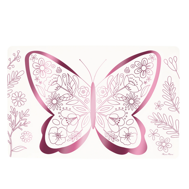 Butterflies & Flowers Coloring Placemats