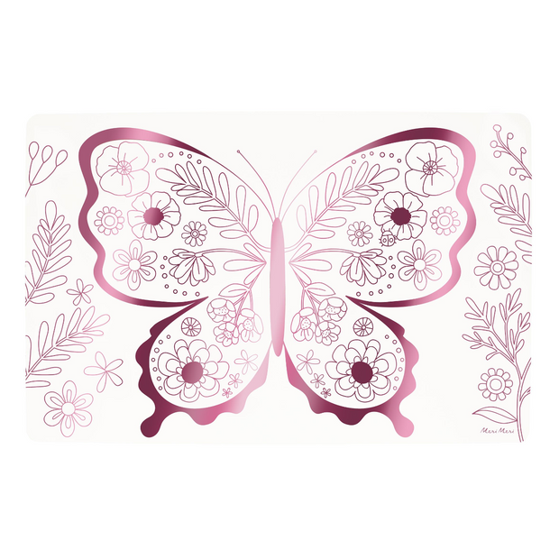Butterflies & Flowers Coloring Placemats