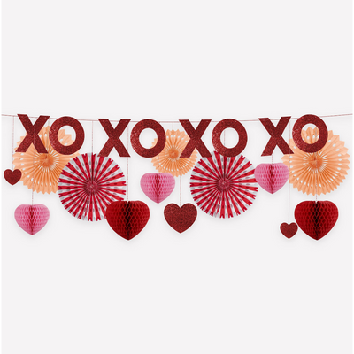 Honeycomb Hearts Garland