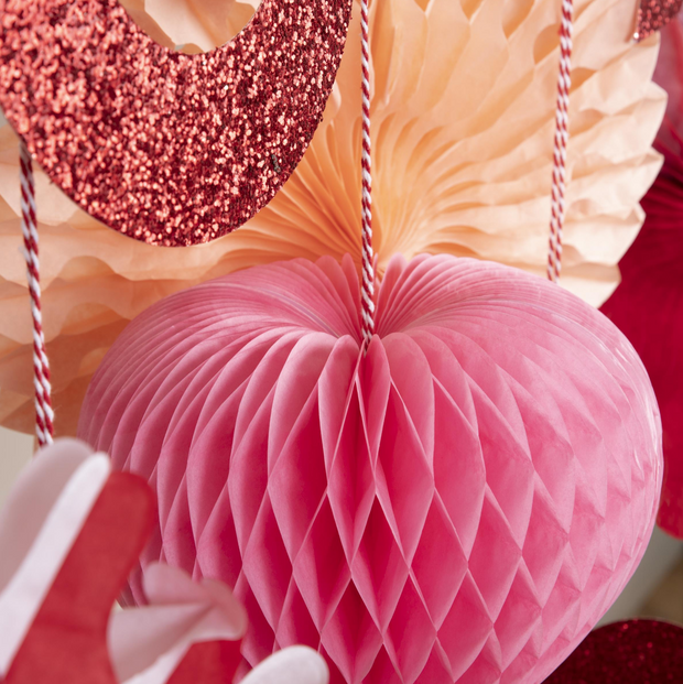 Honeycomb Hearts Garland