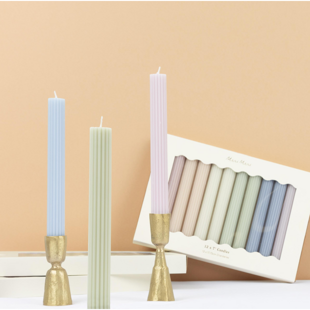 Pastel Table Candles