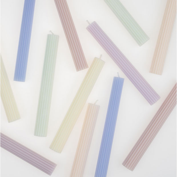 Pastel Table Candles