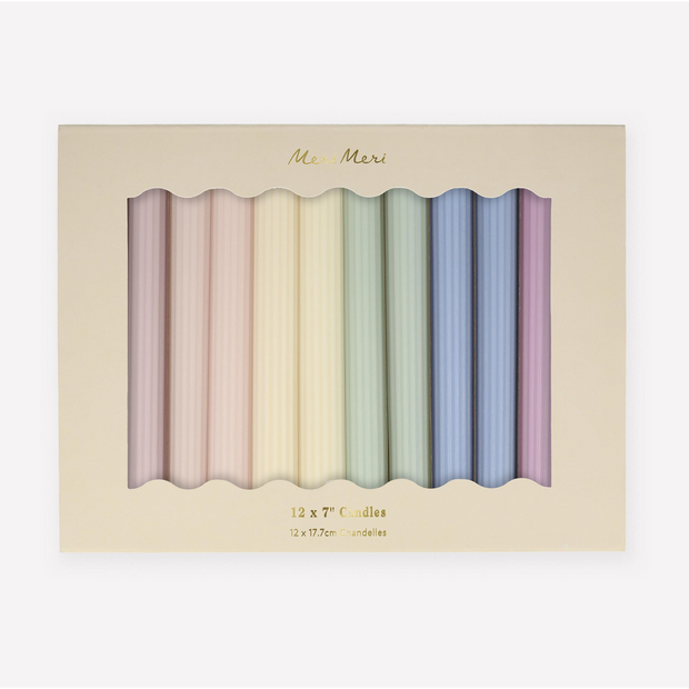 Pastel Table Candles