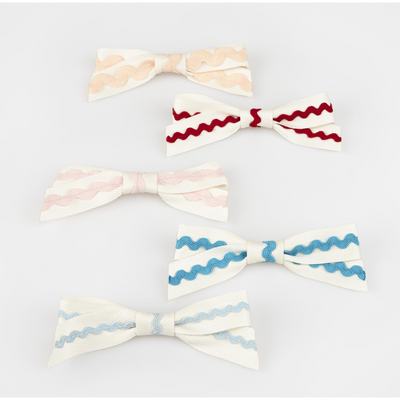 Ric Rac Bow Hair Clips