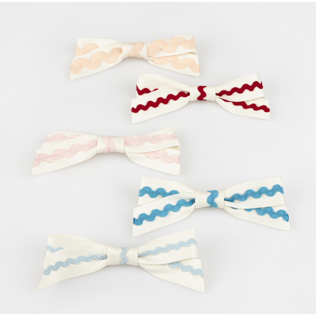 Ric Rac Bow Hair Clips