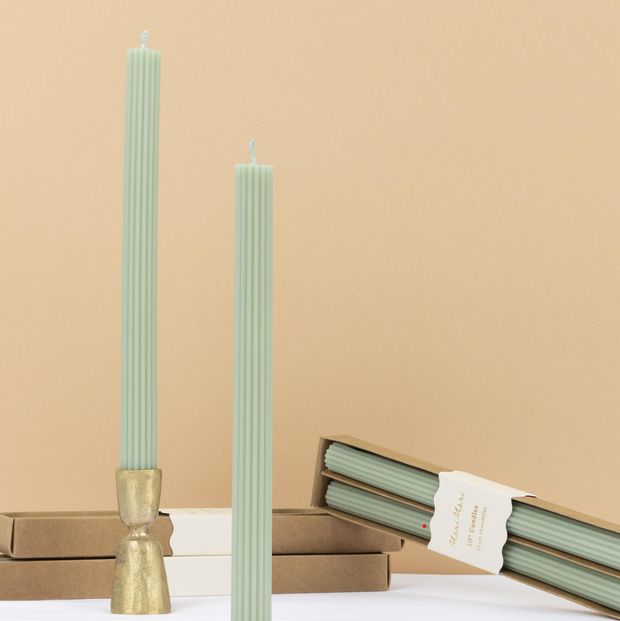 Sage Green Table Candles