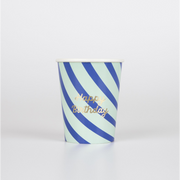 Stripe Happy Birthday Cups