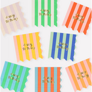Stripe Happy Birthday Small Napkins