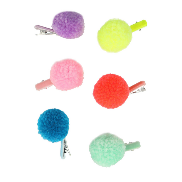 Pompom Unicorn Hair Clips
