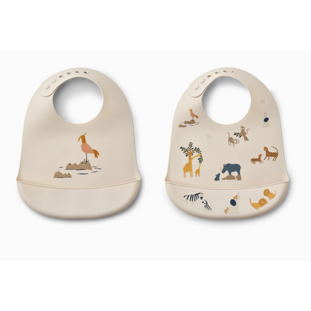 Tilda Silicone Bib 2 pack VARIOUS COLOURS PRE ORDER