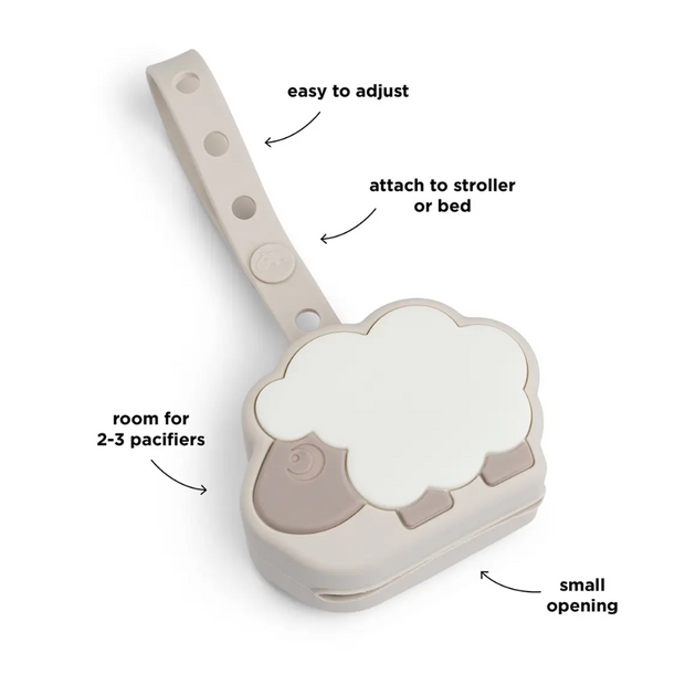 Pacifier Pouch - Sheepy Sand