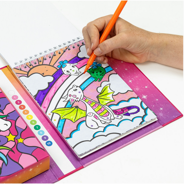 Colour By Numbers - Unicorn Dreaming