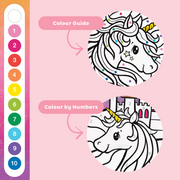Colour By Numbers - Unicorn Dreaming