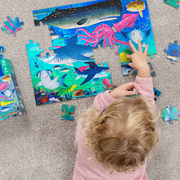 Shimmering Shark Foil Puzzle 60pc