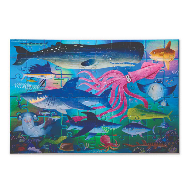 Shimmering Shark Foil Puzzle 60pc