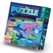 Shimmering Shark Foil Puzzle 60pc