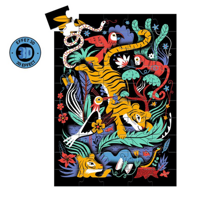 Wizzy Puzzle 50pc - The Tiger's Leap
