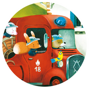 The Fire Truck 16pc Silhouette Puzzle