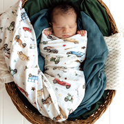 Vintage Cars Organic Muslin Wrap