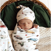 Vintage Cars Organic Muslin Wrap
