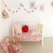 Strawberry Fitted Cot Sheet