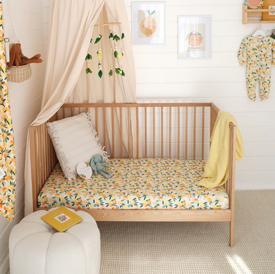 Sunny Citrus Fitted Cot Sheet