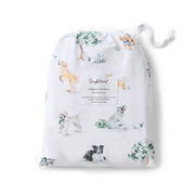 Dog Park Fitted Cot Sheet