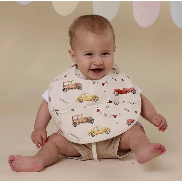 Vintage Cars Snuggle Bib