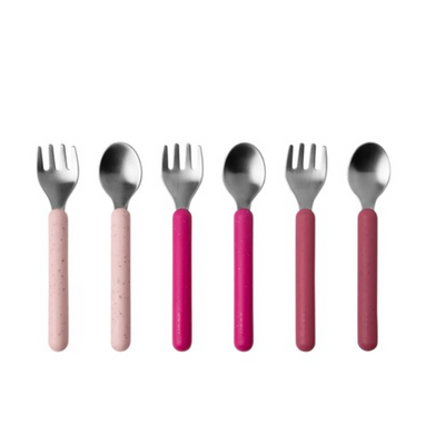 Stainless-Steel Toddler Utensils VARIOUS COLOURS